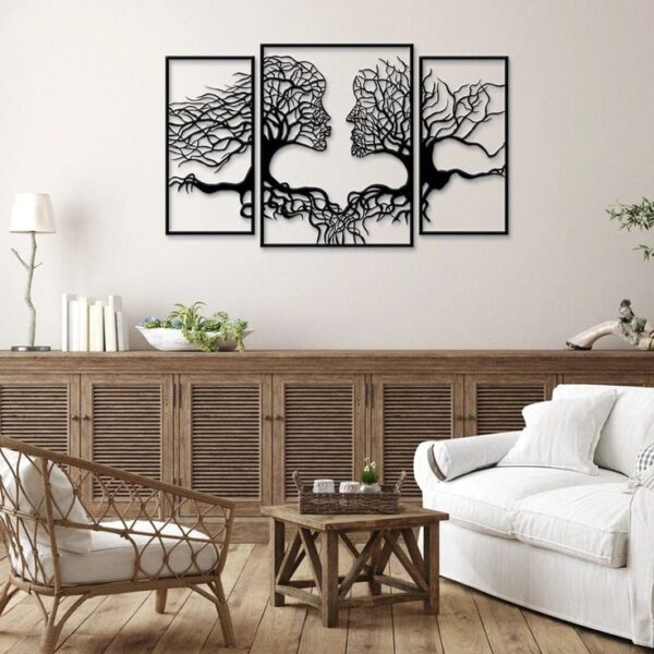 Girl Sketch Wooden Tree Wall Decor - Image 5