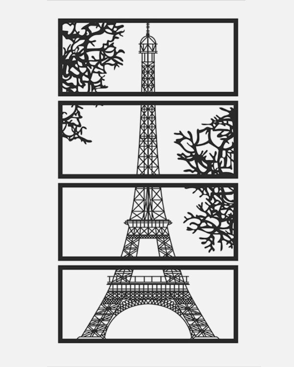 Wooden Eiffel Tower Wall Decor