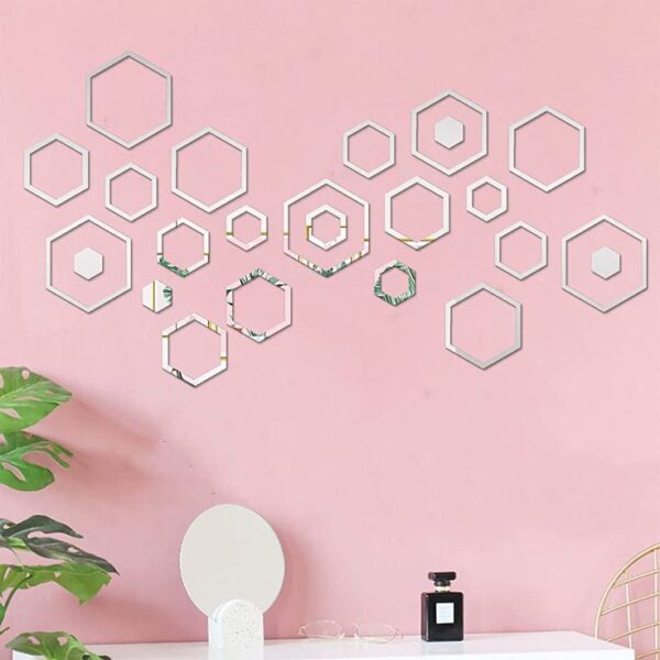Acrylic Rings 6 Corner Wall Decor - Image 4